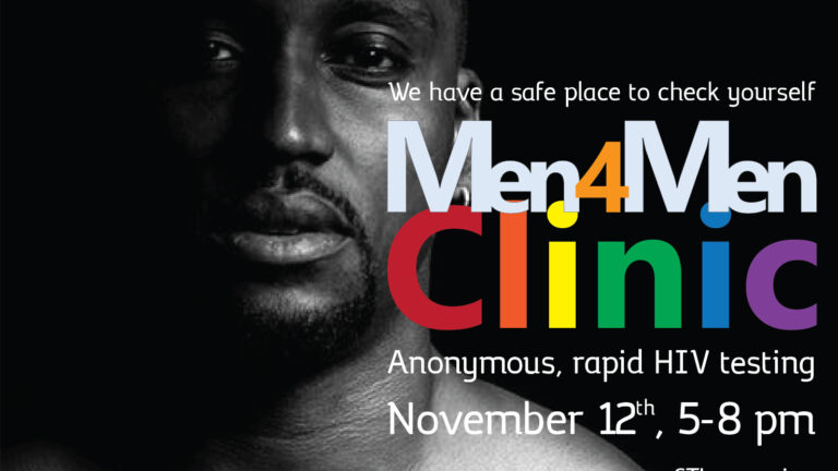 Men4Men Clinic. Anonymous, rapid HIV testing.